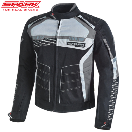 Moške - moto jakna Spark MIZZEN SIVA