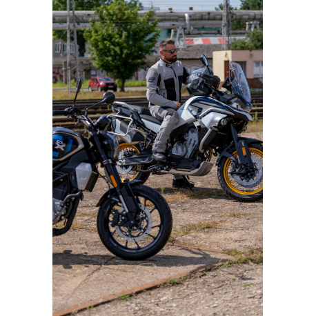 Moška - Poletna moto jakna Spark BREEZE SIVA - slika 6
