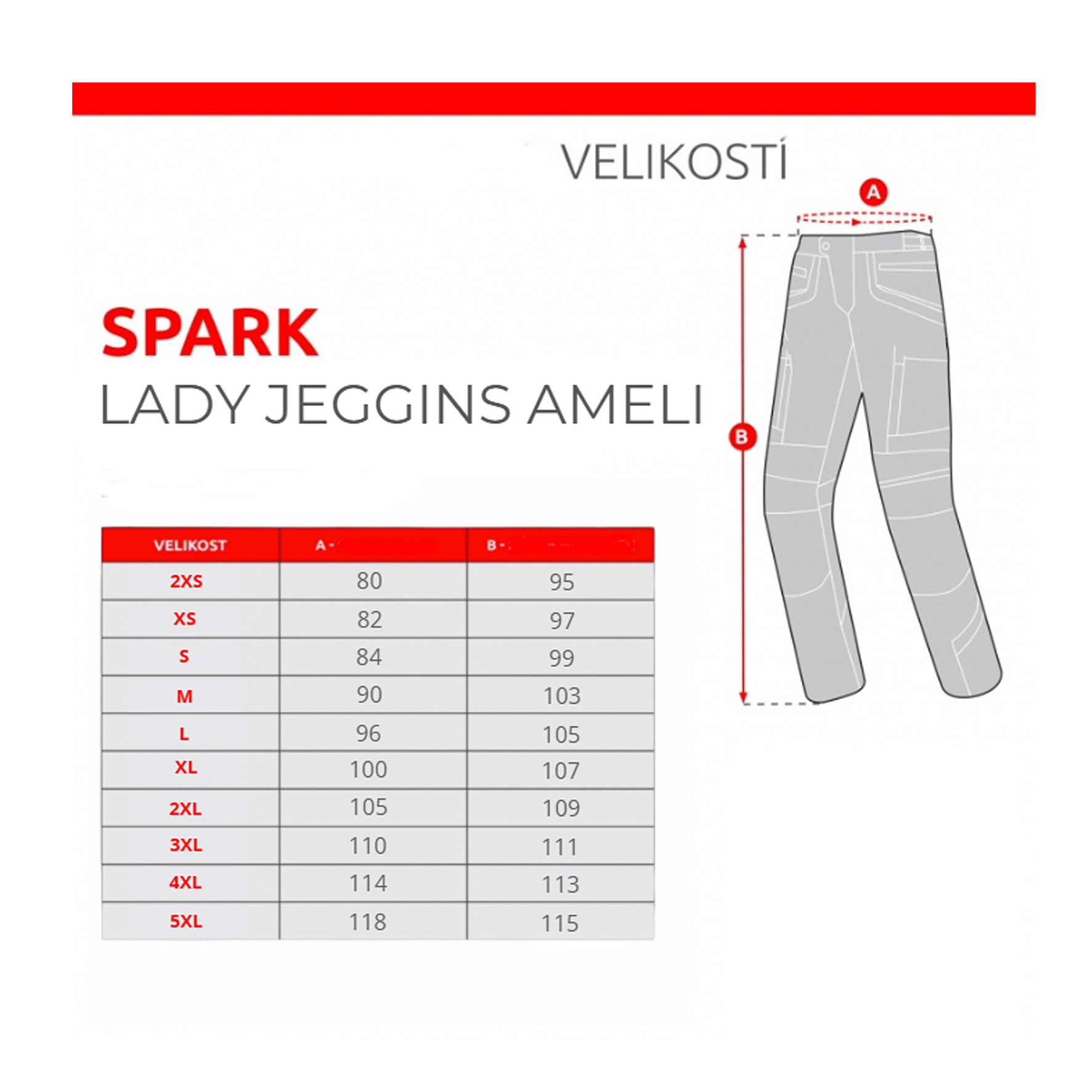 Damske - Moto legice/pajkice Spark AMELI ČRNE - slika 3